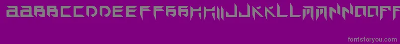 TekHedAngry Font – Gray Fonts on Purple Background