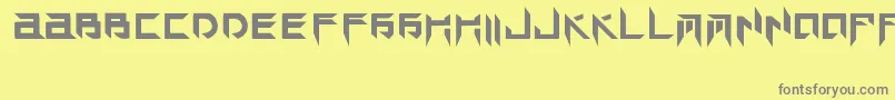 TekHedAngry Font – Gray Fonts on Yellow Background