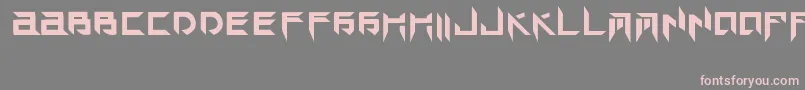 TekHedAngry Font – Pink Fonts on Gray Background