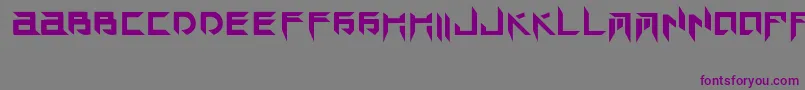 TekHedAngry Font – Purple Fonts on Gray Background