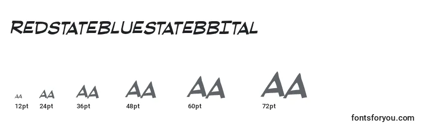 Размеры шрифта RedstatebluestatebbItal