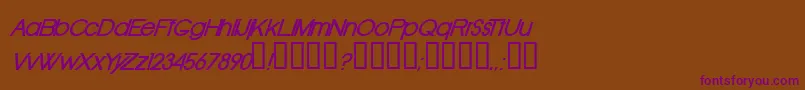 Oldrbi Font – Purple Fonts on Brown Background