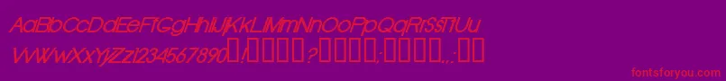 Oldrbi Font – Red Fonts on Purple Background