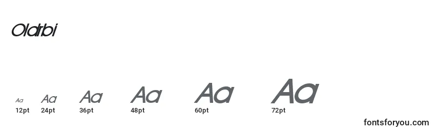 Oldrbi Font Sizes
