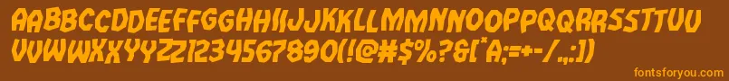 Vampirebridestagital Font – Orange Fonts on Brown Background