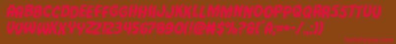 Vampirebridestagital Font – Red Fonts on Brown Background