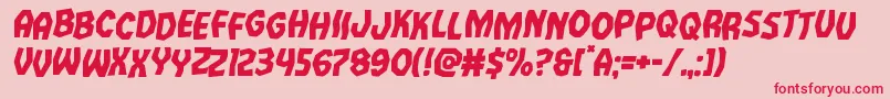 Vampirebridestagital Font – Red Fonts on Pink Background