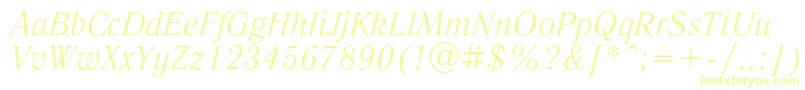 LiteraturnayaItalic Font – Yellow Fonts
