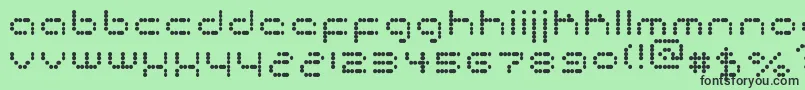 Matrixtron Font – Black Fonts on Green Background