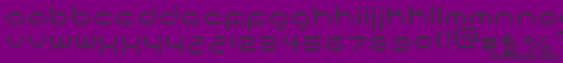フォントMatrixtron – 紫の背景に黒い文字