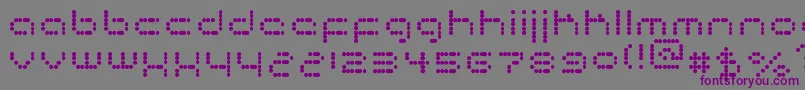 Matrixtron Font – Purple Fonts on Gray Background