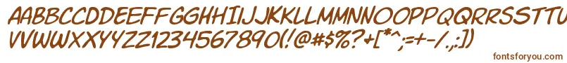 KomikaSlimItalic Font – Brown Fonts