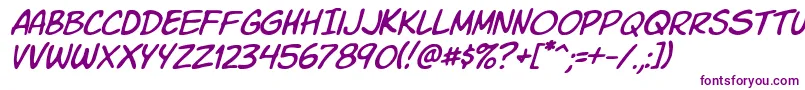 KomikaSlimItalic Font – Purple Fonts