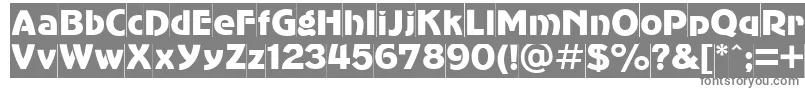 フォントAdvergothiccamctt – 白い背景に灰色の文字
