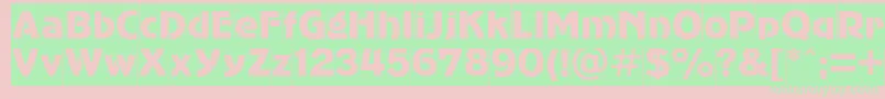 Advergothiccamctt Font – Green Fonts on Pink Background