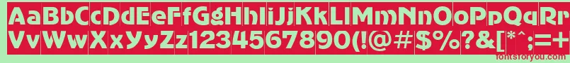 Advergothiccamctt Font – Red Fonts on Green Background