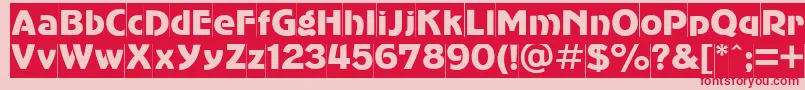 Advergothiccamctt Font – Red Fonts on Pink Background