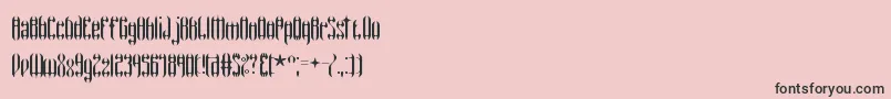 WyvernBrk Font – Black Fonts on Pink Background