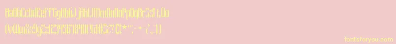 Saiba mais sobre a fonte WyvernBrk Fonte WyvernBrk – fontes amarelas em um fundo rosa