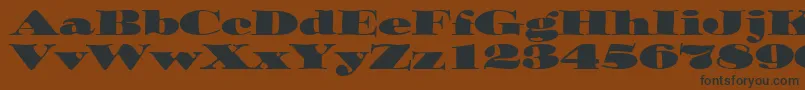 OzwaldItcTt Font – Black Fonts on Brown Background