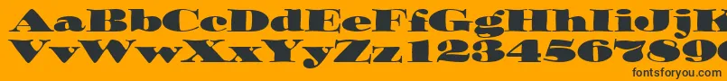 OzwaldItcTt Font – Black Fonts on Orange Background