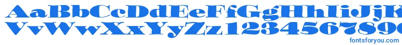 OzwaldItcTt Font – Blue Fonts on White Background