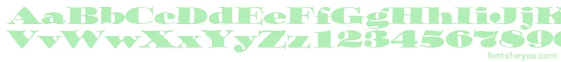 OzwaldItcTt Font – Green Fonts on White Background