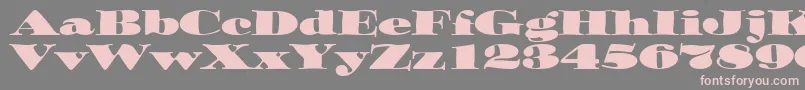 OzwaldItcTt Font – Pink Fonts on Gray Background