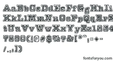 Typeblock font – typewriter Fonts