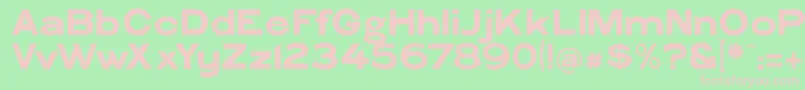 PhiladelphianGothic Font – Pink Fonts on Green Background