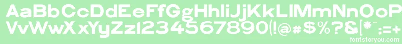 PhiladelphianGothic Font – White Fonts on Green Background