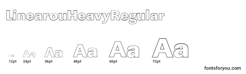Размеры шрифта LinearouHeavyRegular