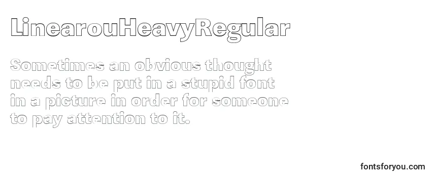 LinearouHeavyRegular Font