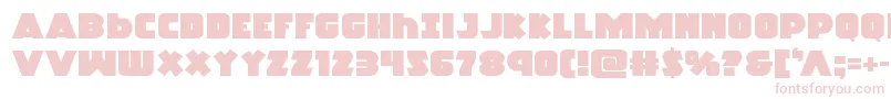 Racketsquadexpand Font – Pink Fonts on White Background