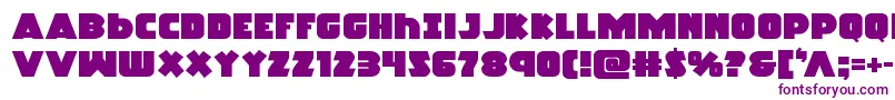 Racketsquadexpand Font – Purple Fonts on White Background