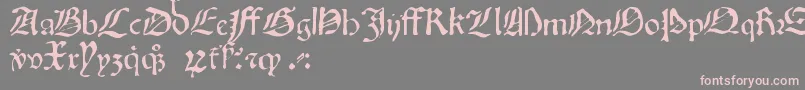 Oldprint Font – Pink Fonts on Gray Background