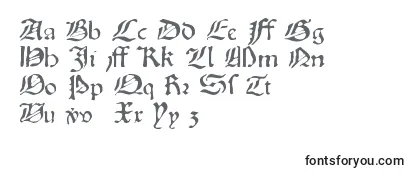 Schriftart Oldprint