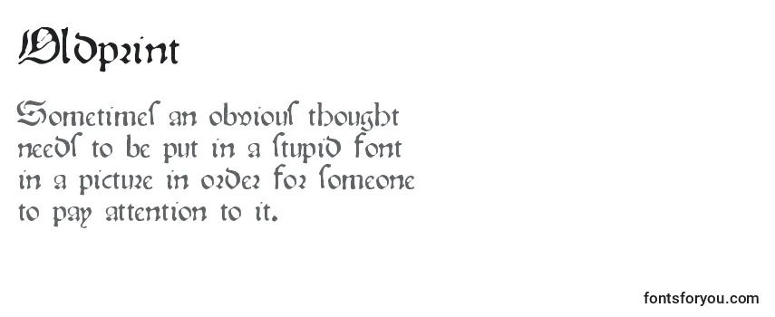 Oldprint-fontti