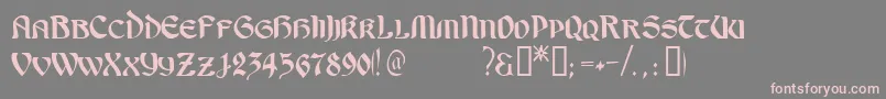 Weitere Informationen zur OndineTM-Schriftart OndineTM-Schriftart – Rosa Schriften auf grauem Hintergrund
