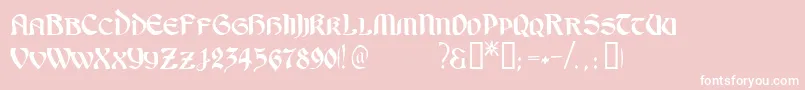 OndineTM Font – White Fonts on Pink Background