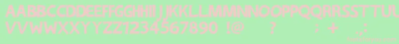 Festivaljomfruer Font – Pink Fonts on Green Background