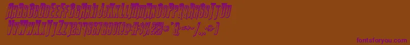 Butchsundanceplatital Font – Purple Fonts on Brown Background