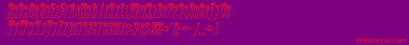 Butchsundanceplatital Font – Red Fonts on Purple Background