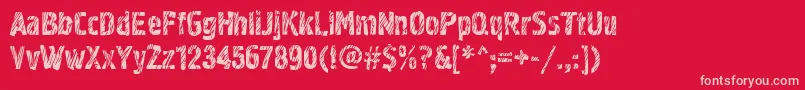 Graffiti2ctt Font – Pink Fonts on Red Background