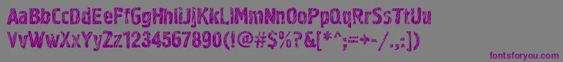 Graffiti2ctt Font – Purple Fonts on Gray Background