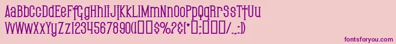 SfGothicanBold Font – Purple Fonts on Pink Background