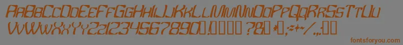 Ybandtuner Font – Brown Fonts on Gray Background