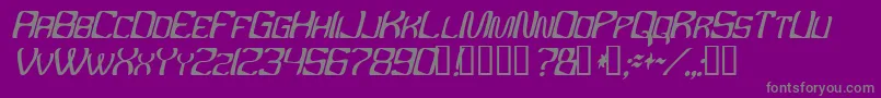 Ybandtuner Font – Gray Fonts on Purple Background