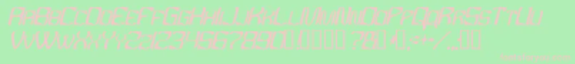 Ybandtuner Font – Pink Fonts on Green Background
