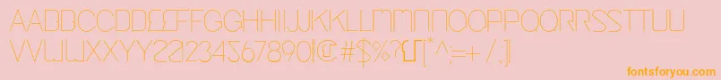 CingaUltra-Schriftart – Orangefarbene Schriften auf rosa Hintergrund